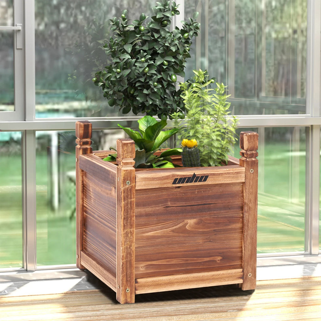 Large Wooden Raised Garden Planter Box
