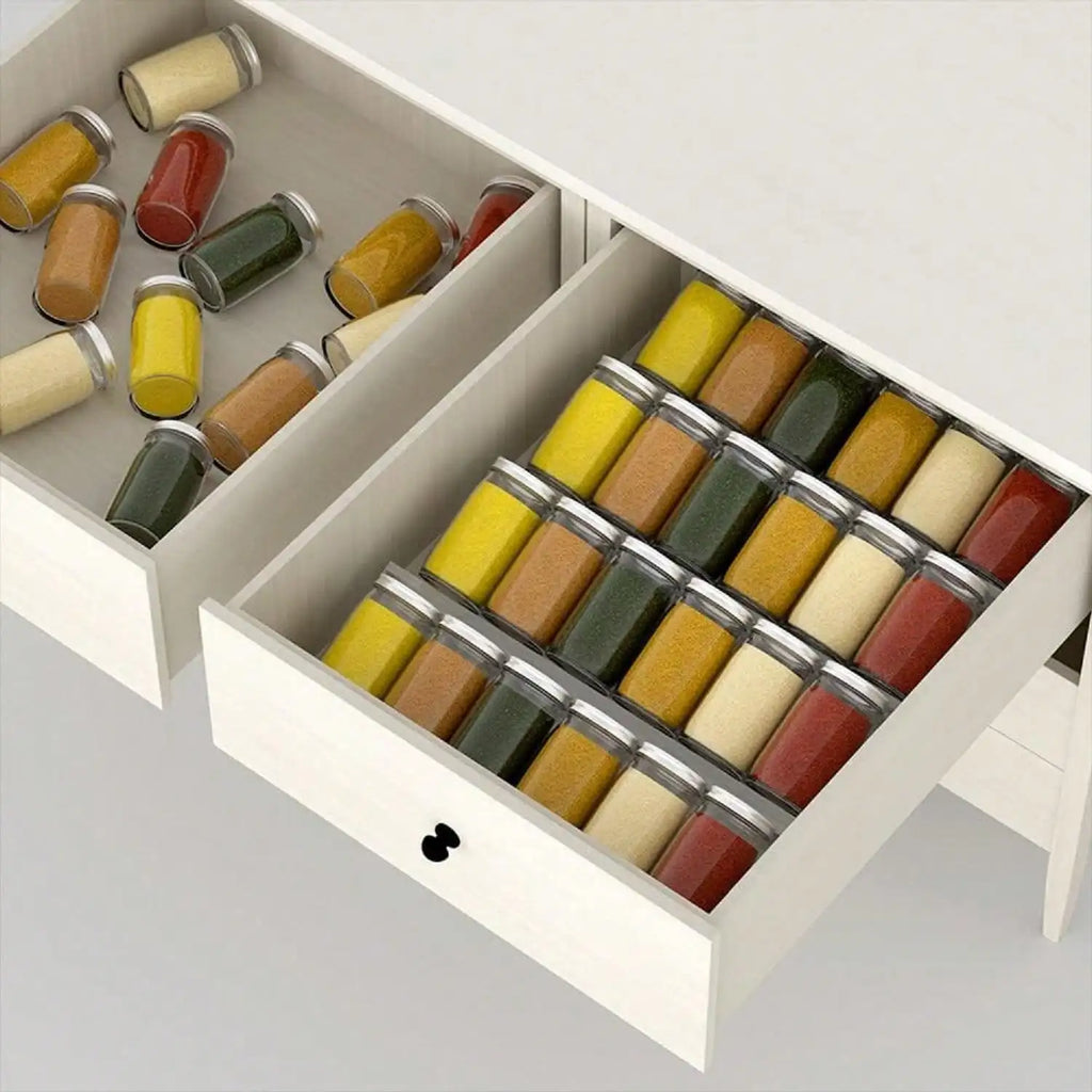 Expandable Acrylic Spice Drawer Organiser | 1–4 Piece Set