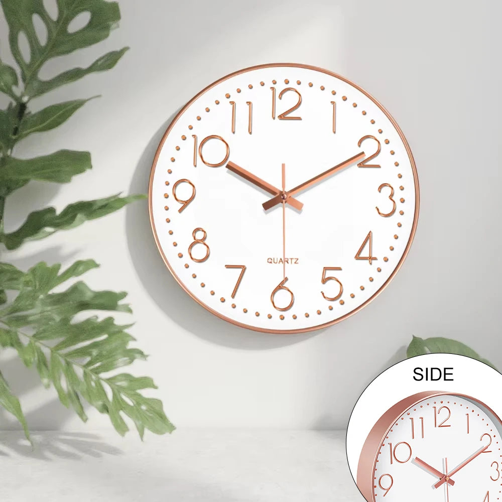 Minimalist Silent Quartz Wall Clock | 20–30 cm