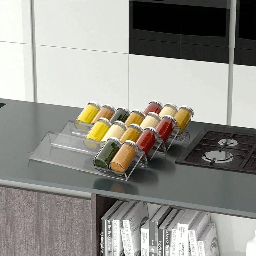 Expandable Acrylic Spice Drawer Organiser | 1–4 Piece Set