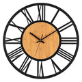 40 cm Roman Numeral Metal Wall Clock | Silent Quartz
