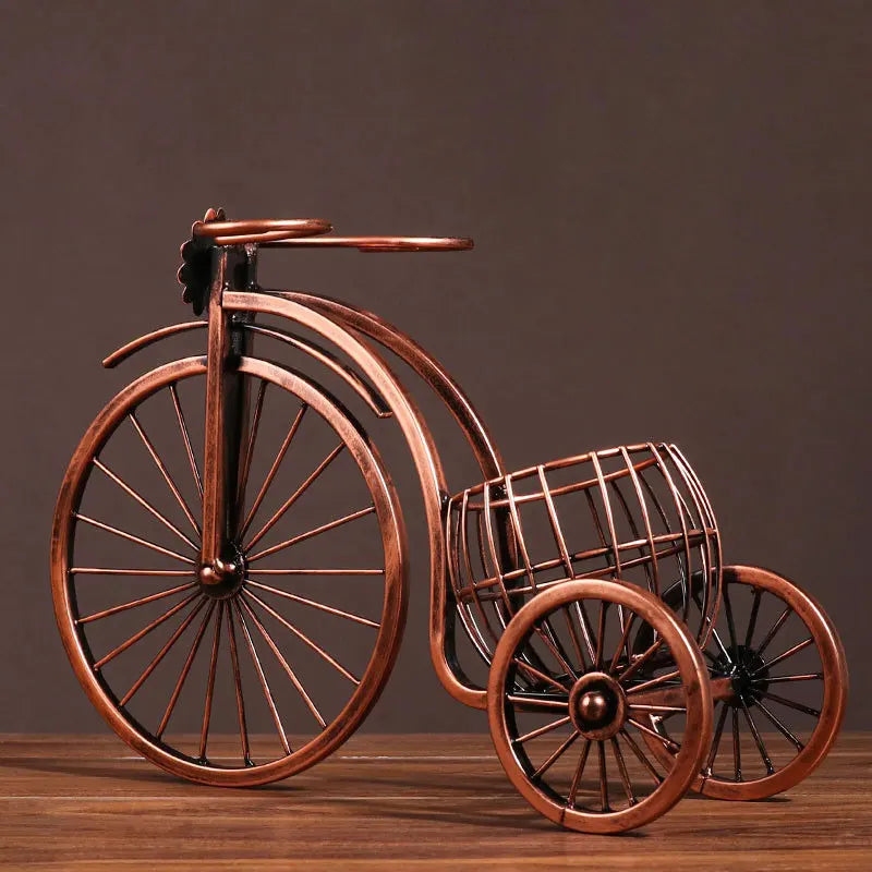Retro Bicycle Wine Bottle Holder | Decorative Tabletop Rack