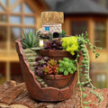 Round Resin Succulent Planter | Nordic Mini Plant Pot