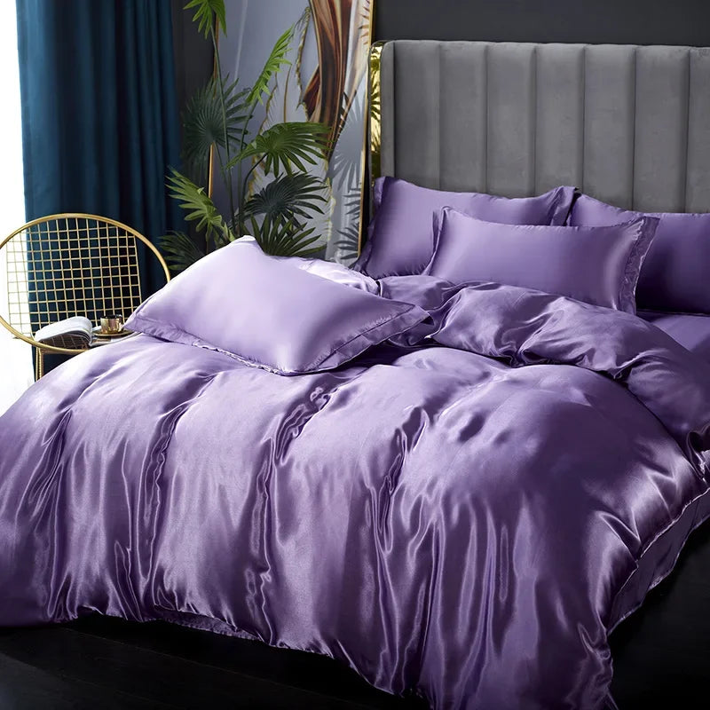 Rayon Satin Bedding Set | 3-, 4- & 5-Piece Options