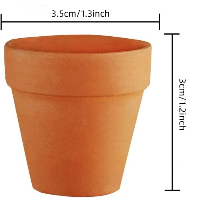 50-Pack Mini Terracotta Pots with Drainage Holes | 3.3 cm