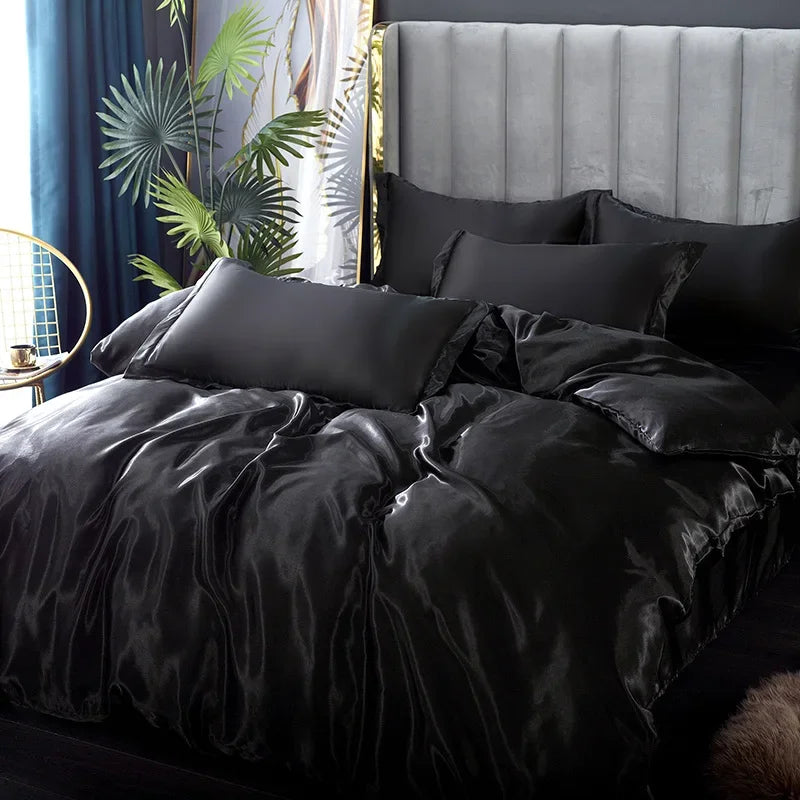 Rayon Satin Bedding Set | 3-, 4- & 5-Piece Options