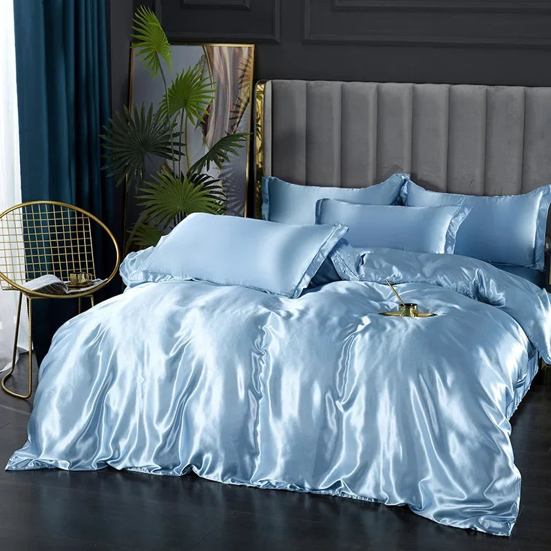Rayon Satin Bedding Set | 3-, 4- & 5-Piece Options