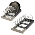 Expandable Pot & Pan Cabinet Organiser with Adjustable Dividers