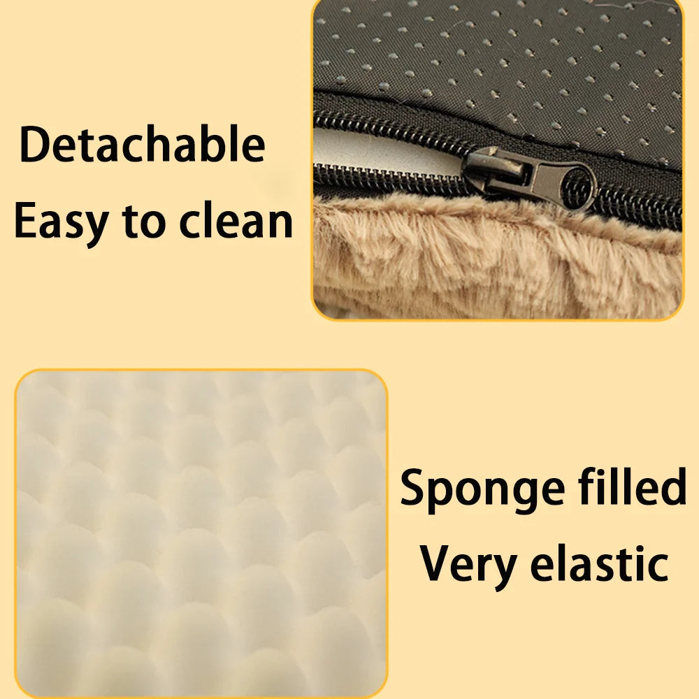Foam Dog Bed with Washable Cover & Textured Base