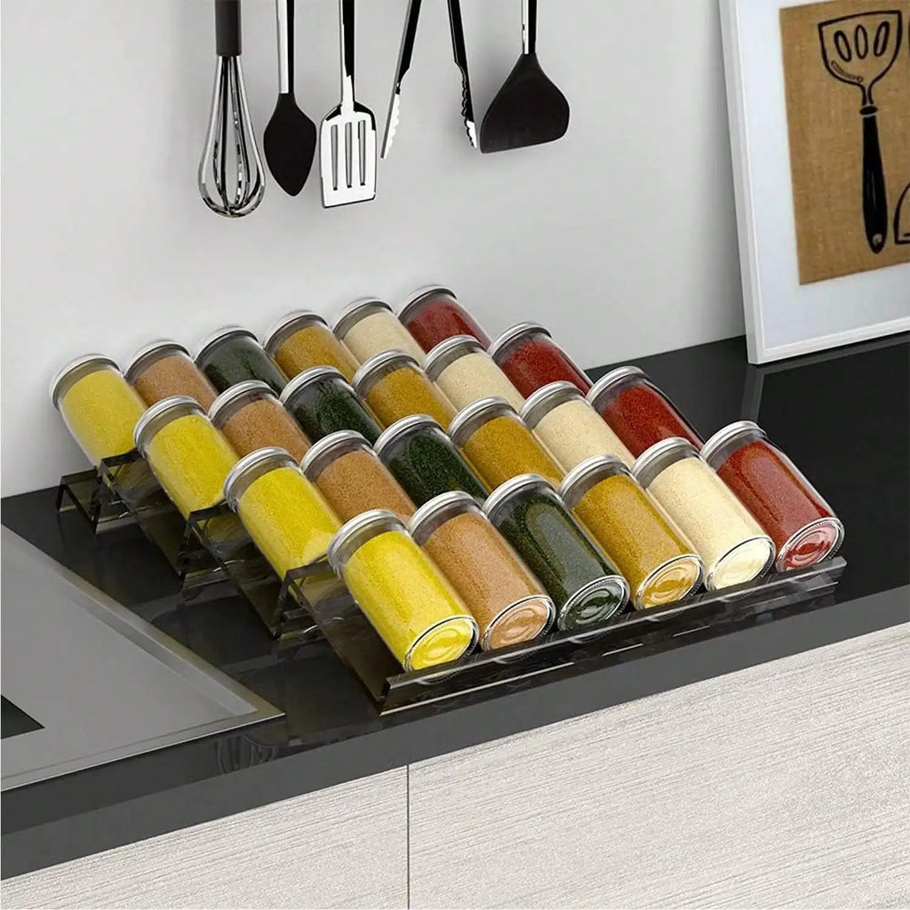 Expandable Acrylic Spice Drawer Organiser | 1–4 Piece Set