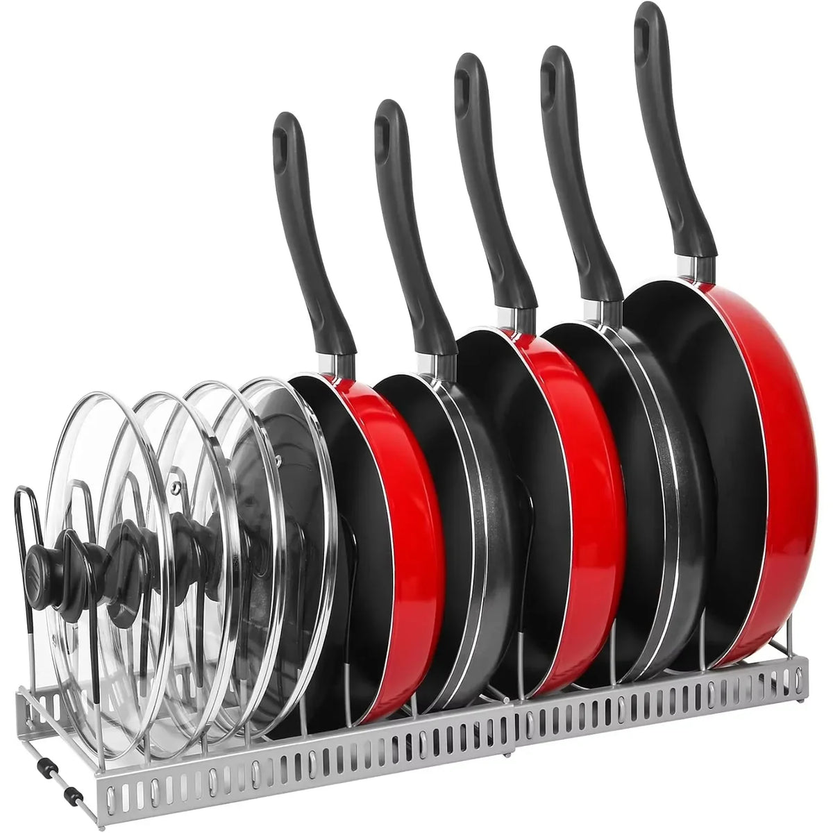 Expandable Pot & Pan Cabinet Organiser with Adjustable Dividers