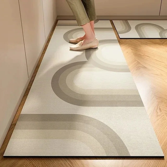 Wabi-Sabi Washable Kitchen Runner Mat | Non-Slip & Absorbent