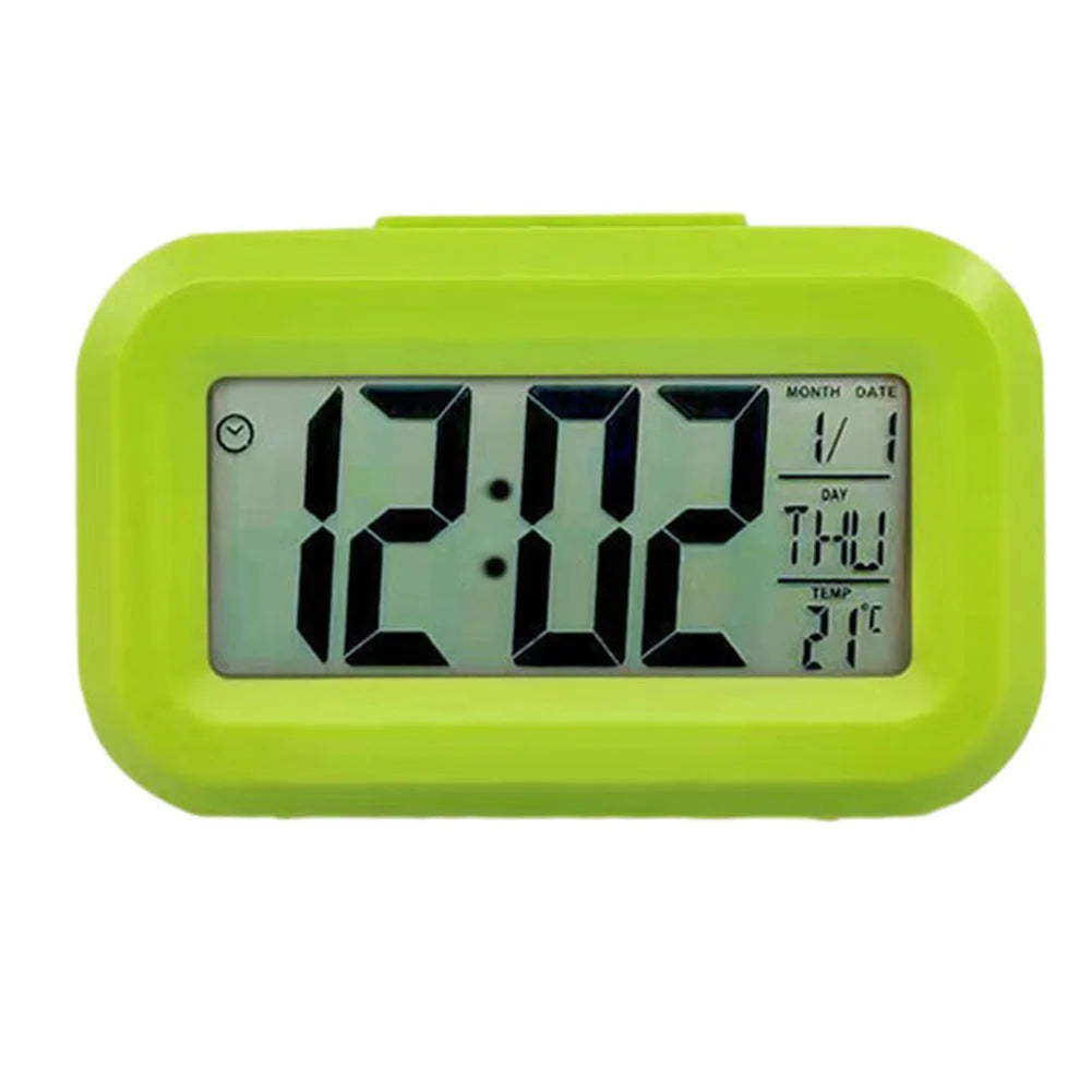 Triangle LED Digital Alarm Clock with Light Sensor