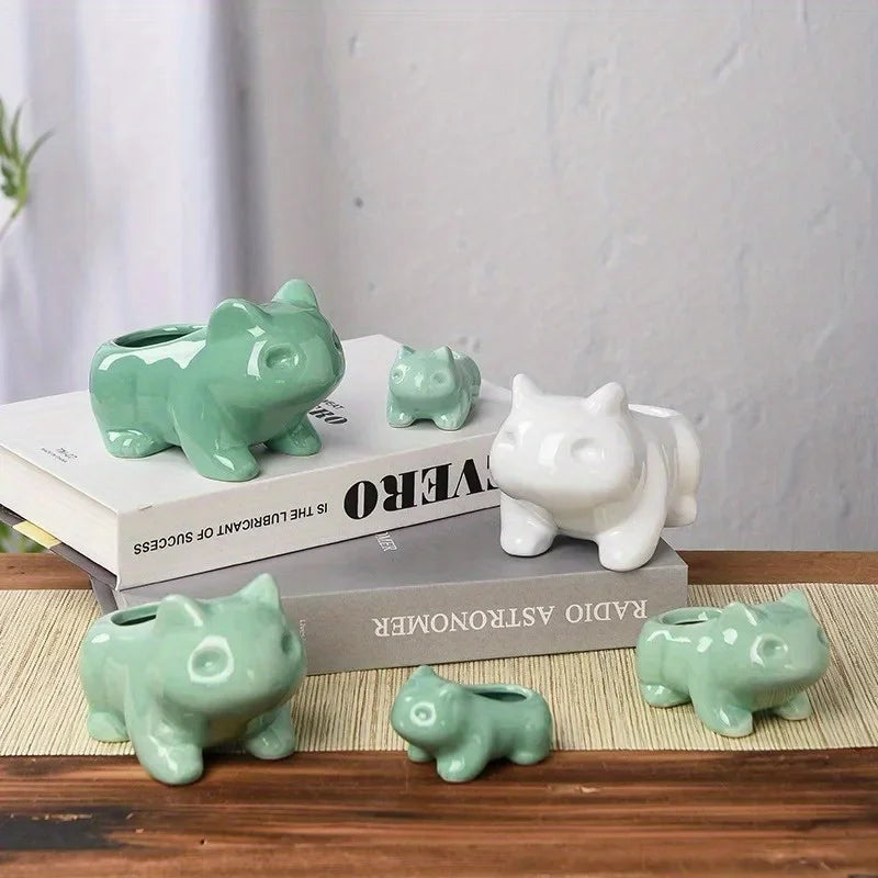 Handmade Ceramic Animal Succulent Planter | 4 Sizes