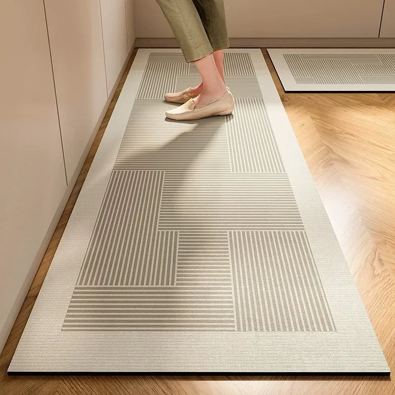 Wabi-Sabi Washable Kitchen Runner Mat | Non-Slip & Absorbent