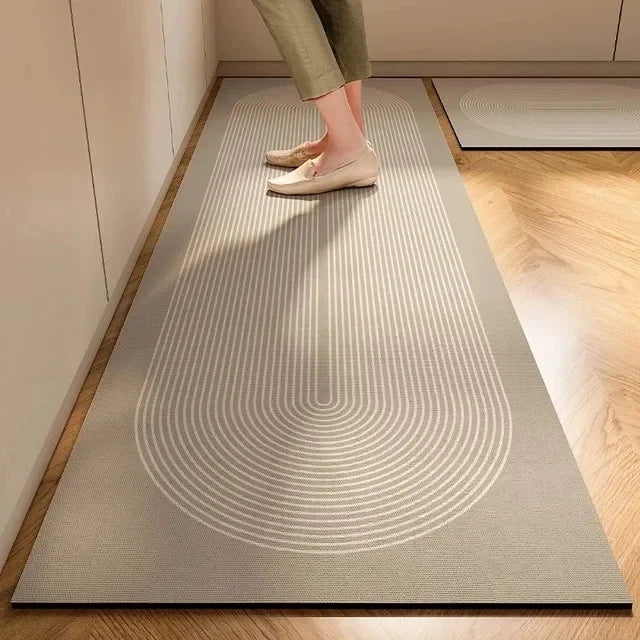 Wabi-Sabi Washable Kitchen Runner Mat | Non-Slip & Absorbent