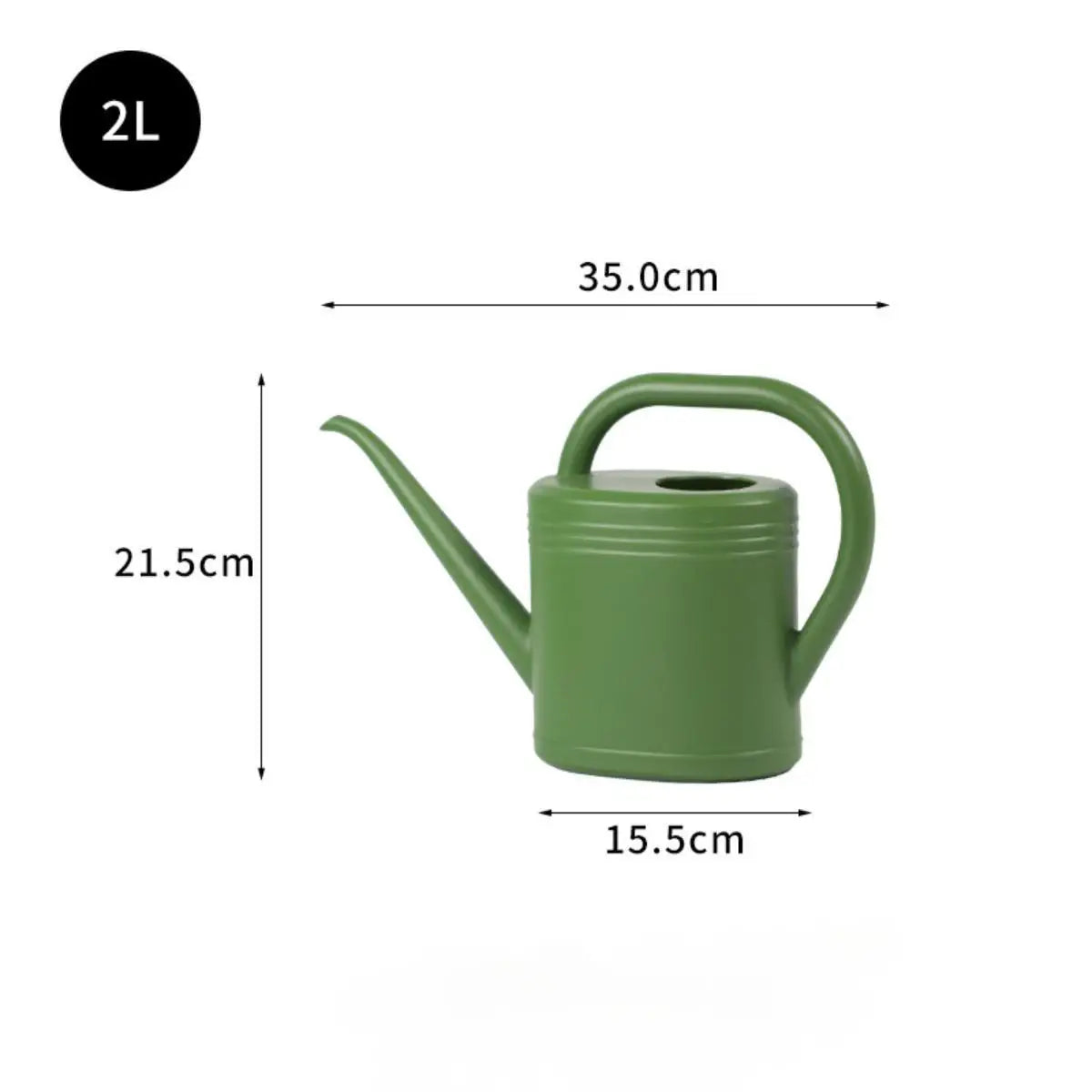Long-Spout Plant Watering Can with Sprinkler Head
