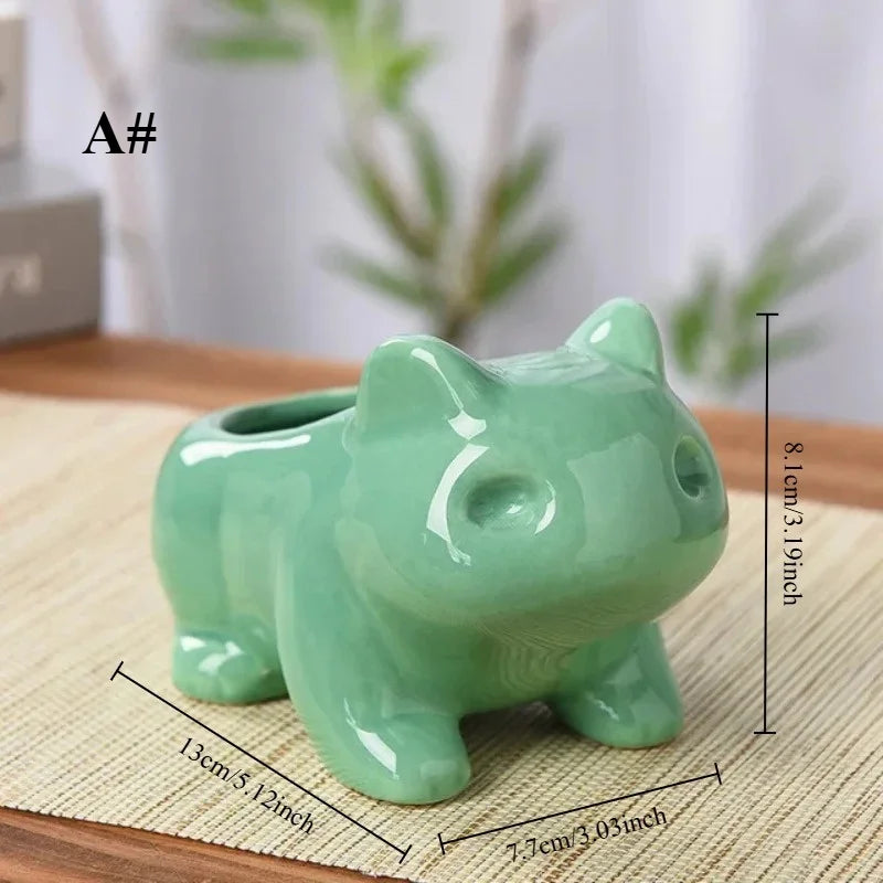 Handmade Ceramic Animal Succulent Planter | 4 Sizes