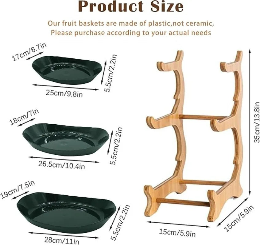 Tiered Fruit and Snack Serving Stand | 2–3 Tier Options