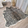 Faux Animal Print Rug | Washable Bedside Mat