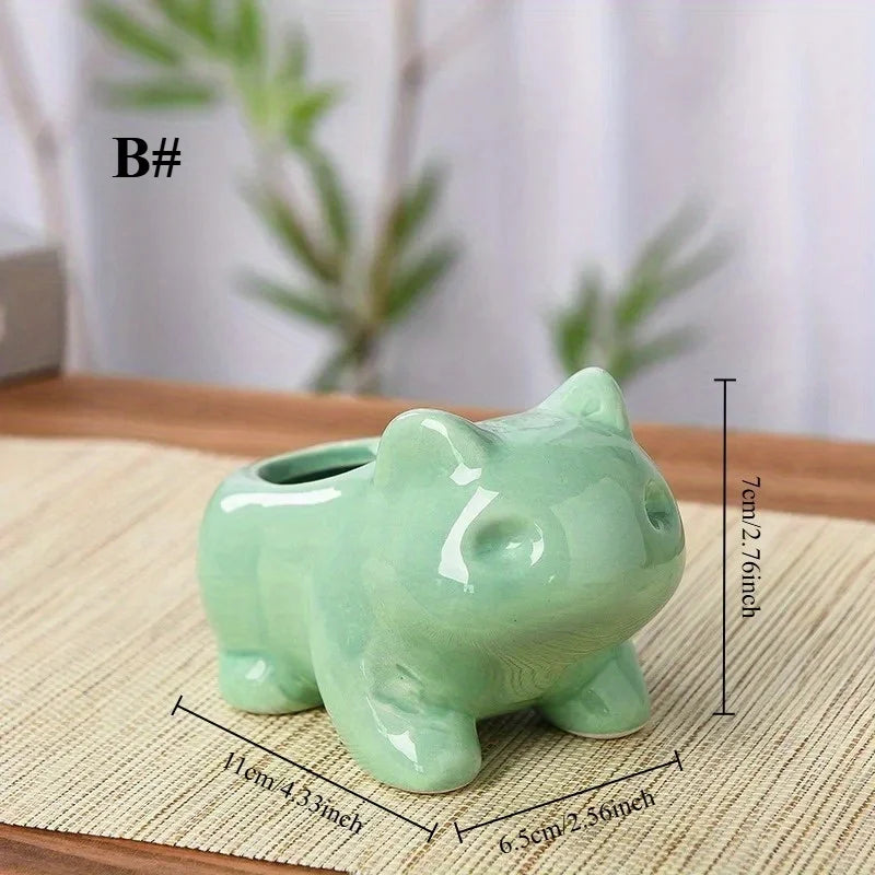 Handmade Ceramic Animal Succulent Planter | 4 Sizes