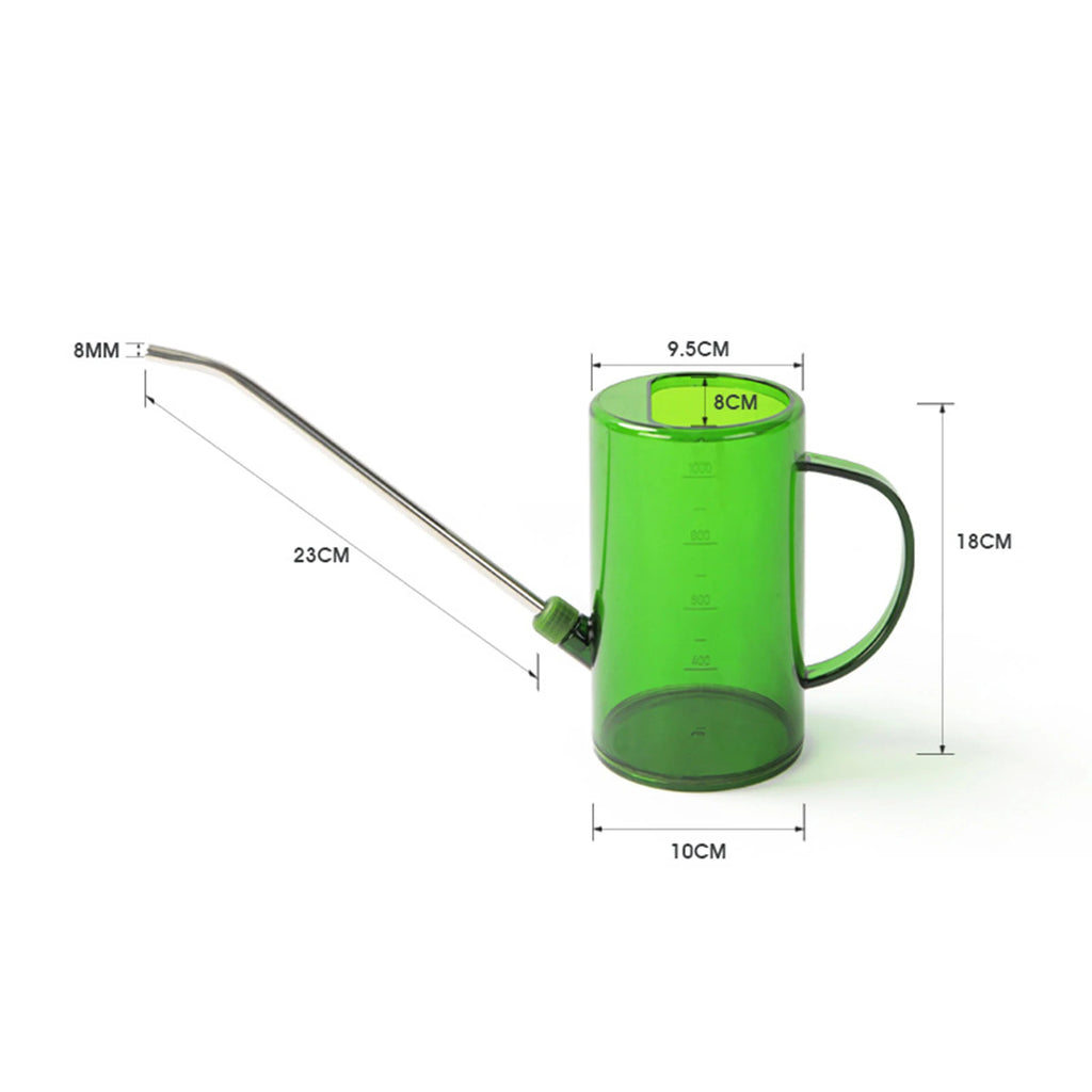 Long-Spout Plant Watering Can with Sprinkler Head