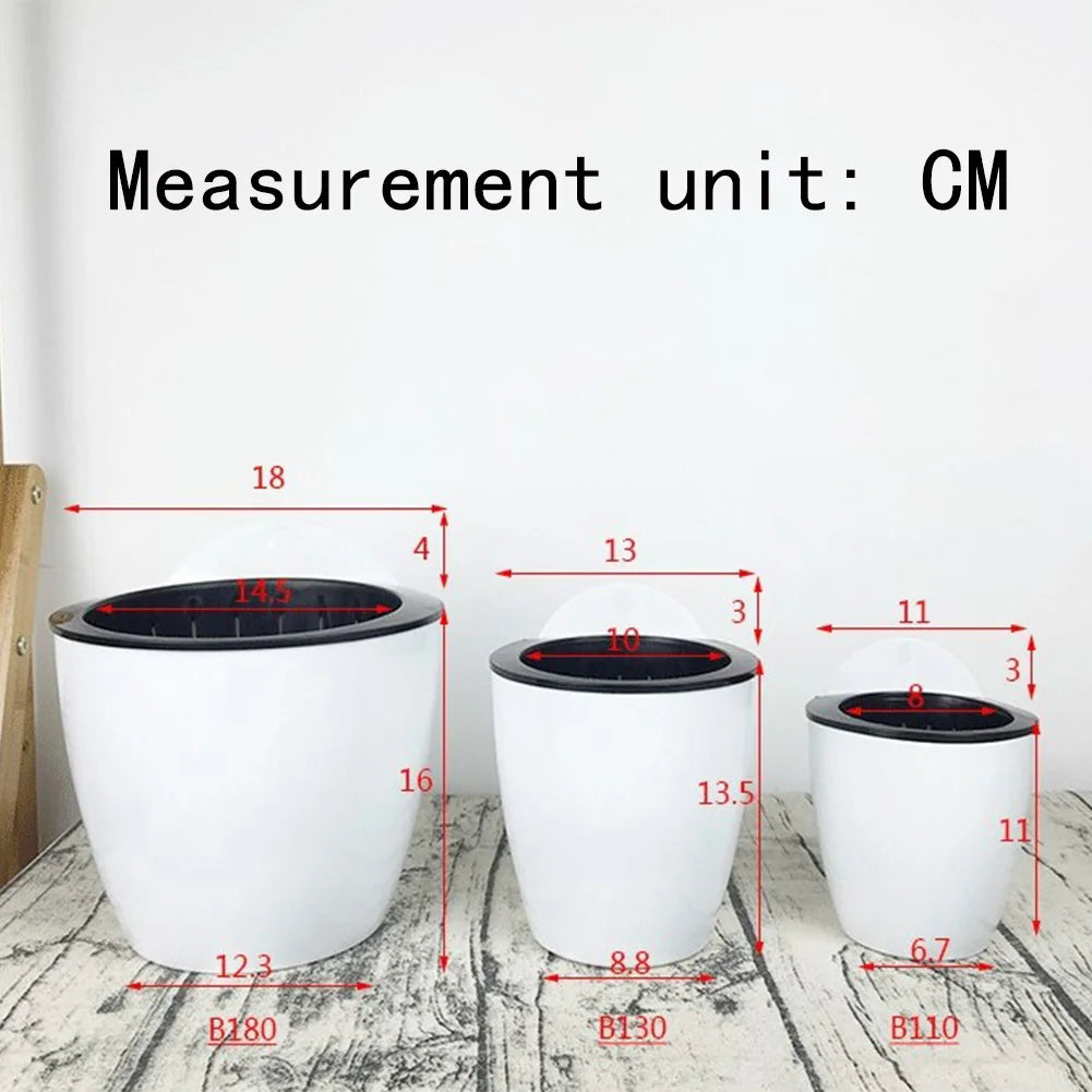 Wall-Mounted Self-Watering Planter | Indoor & Balcony Pot
