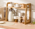 2-Tier Bamboo Kitchen Countertop Organiser | 50–60 cm