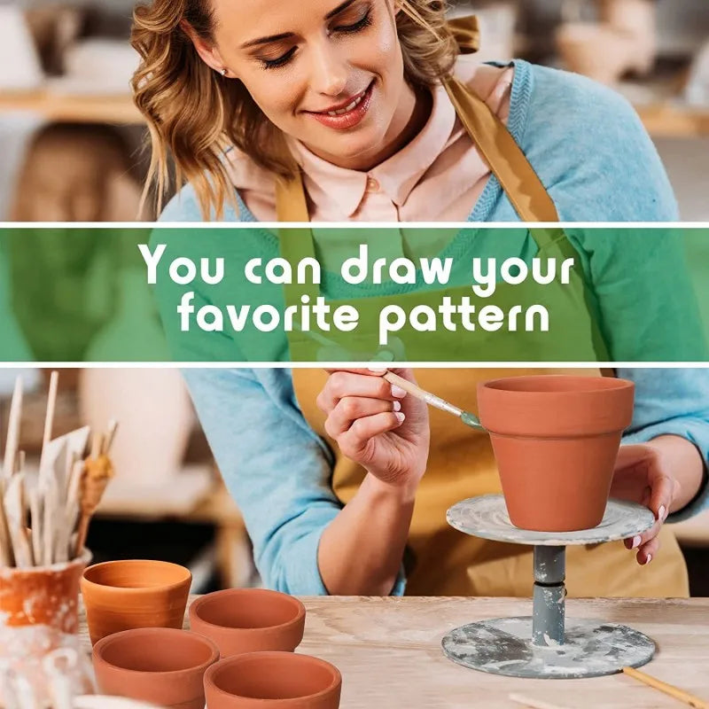 50-Pack Mini Terracotta Pots with Drainage Holes | 3.3 cm