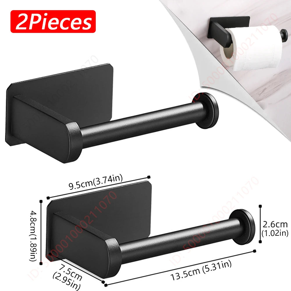 Adhesive Paper Towel & Toilet Roll Holder | 1–2 Pack