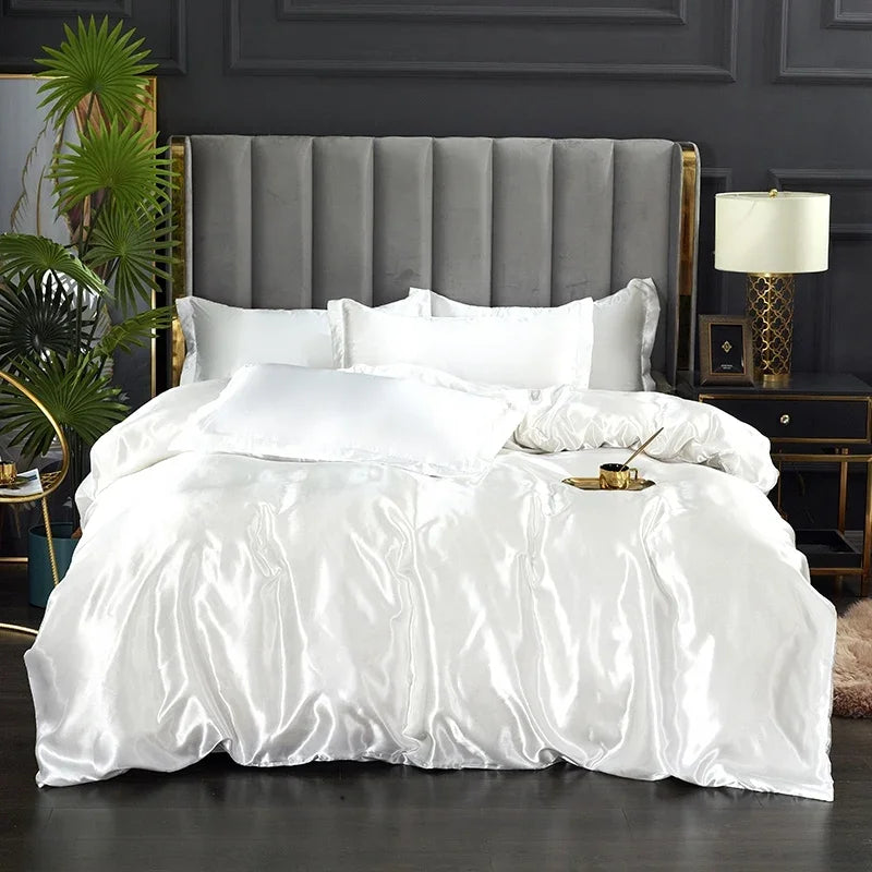 Rayon Satin Bedding Set | 3-, 4- & 5-Piece Options