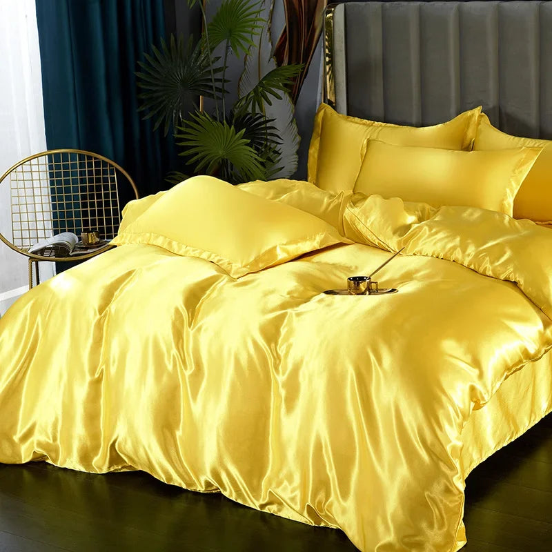Rayon Satin Bedding Set | 3-, 4- & 5-Piece Options