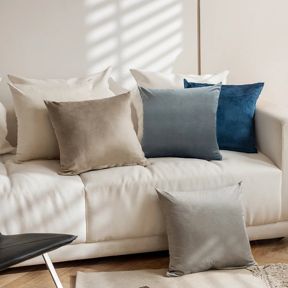 Velvet Cushion Cover Sets | Multiple Sizes & Colours