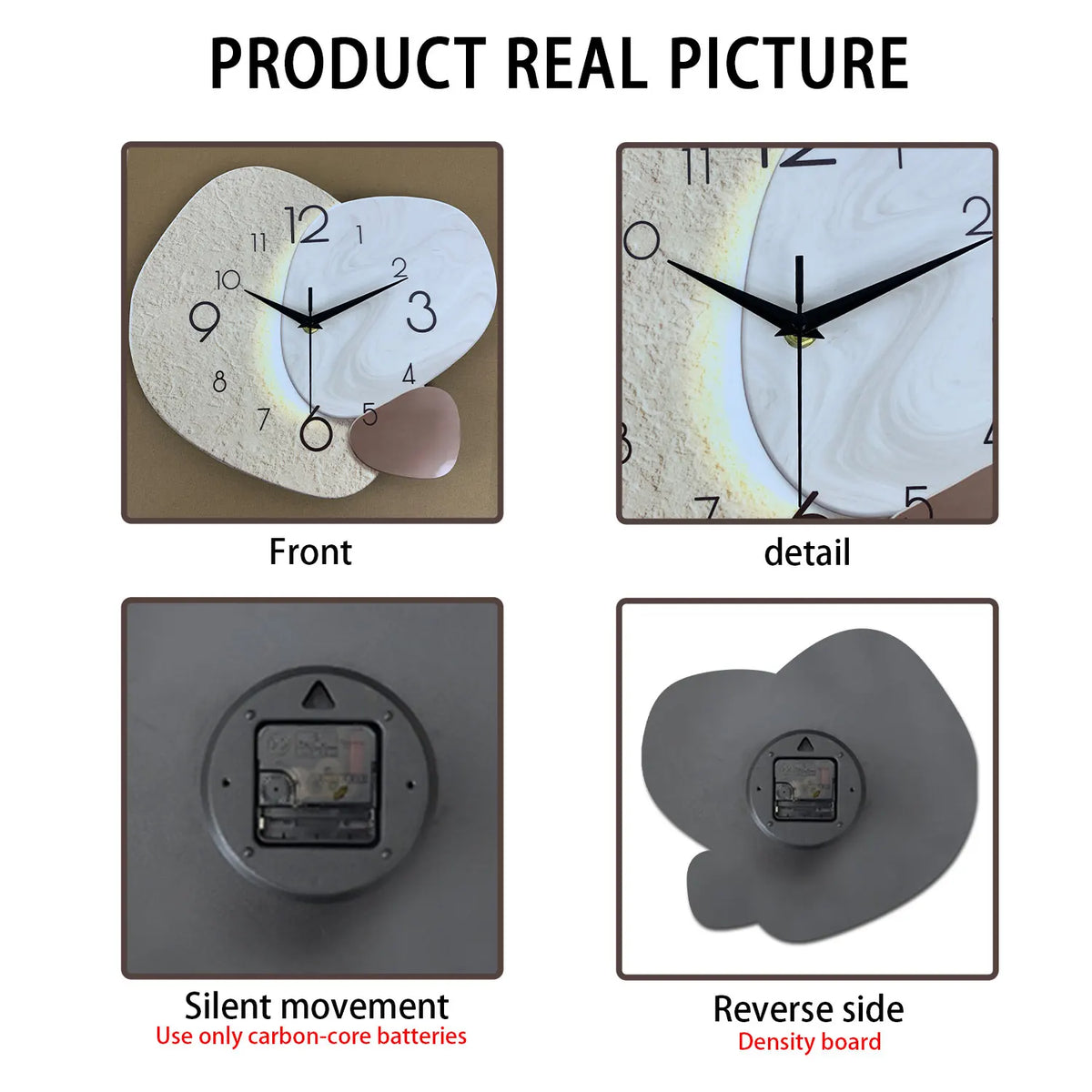Modern Silent Quartz Wall Clock | 30–41 cm