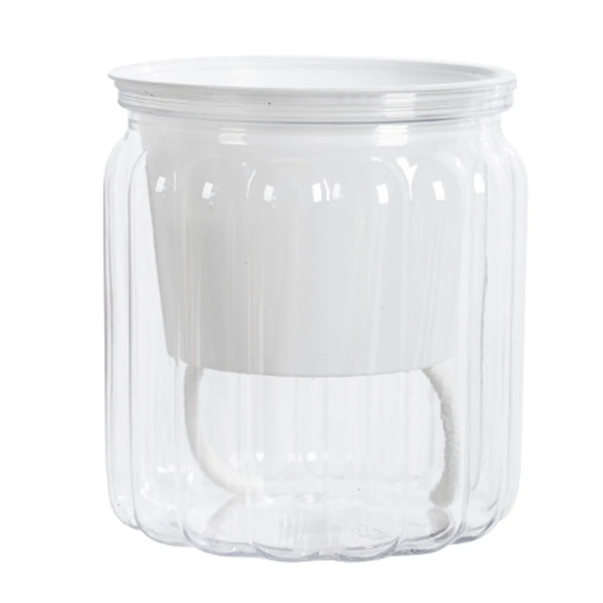 Transparent Self-Watering Planter Pot with Reservoir