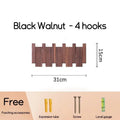 Piano-Key Wall-Mounted Coat Rack with Folding Hooks