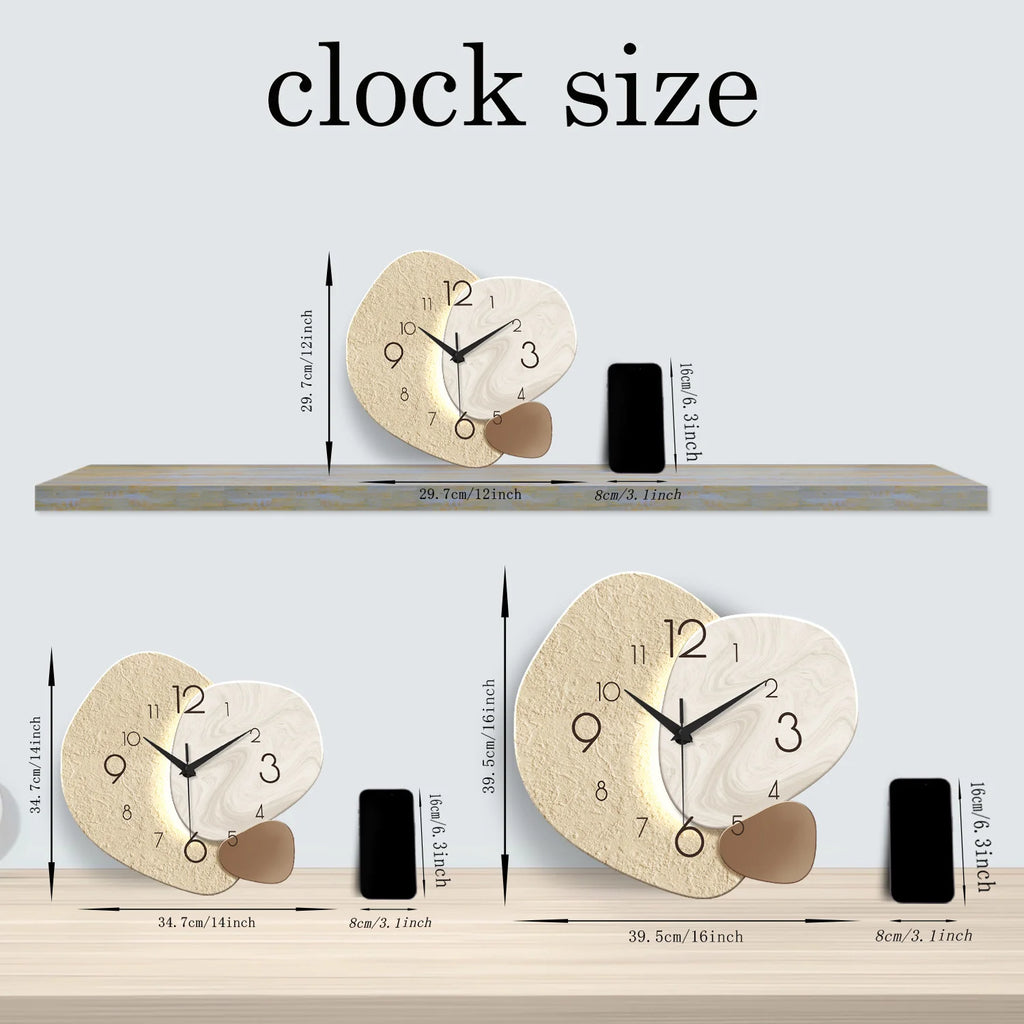 Modern Silent Quartz Wall Clock | 30–41 cm