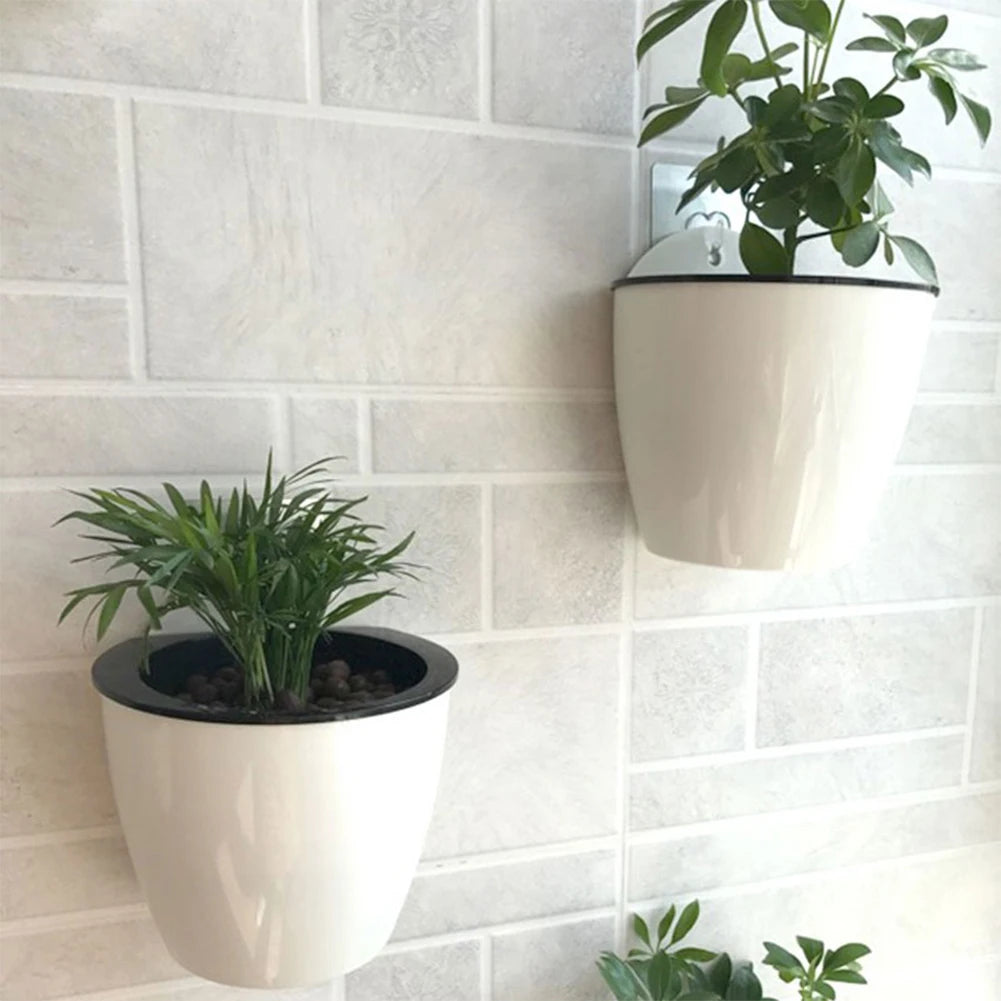 Wall-Mounted Self-Watering Planter | Indoor & Balcony Pot