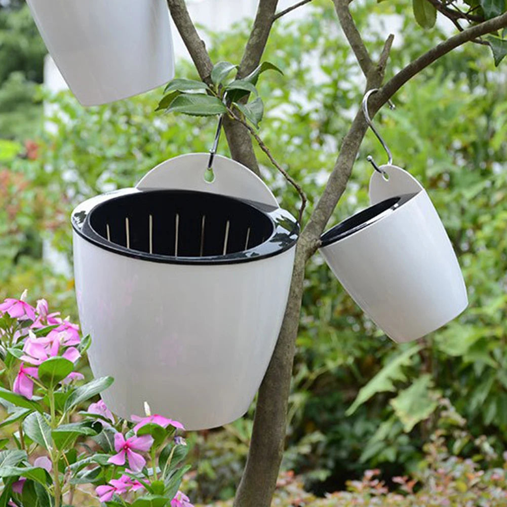 Wall-Mounted Self-Watering Planter | Indoor & Balcony Pot