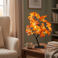 USB LED Decorative Tree Lamp with Touch Control styled in a warm household setting